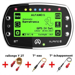 ALFANO 6 2T + rallonge Y 2T A-2180 + sonde eau A-2101 + sonde échappement A-2151 (Pack 4)